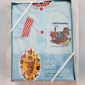 Lullaby Land Vtg 1978 Laff-A-Lympics Sleep N' Play Suit, Sz L, NWT